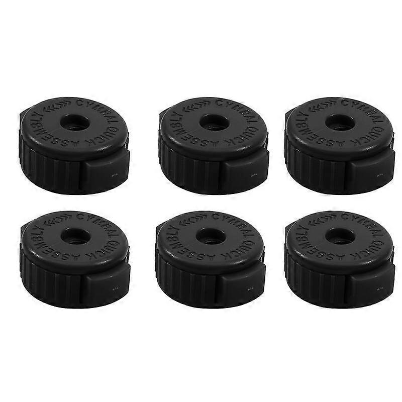 6Pcs Plastic Disassemble Drum Kit Quickly Release Caps Cymbal Nut Installation Removal Stand Screw Cap Fixing Buckle