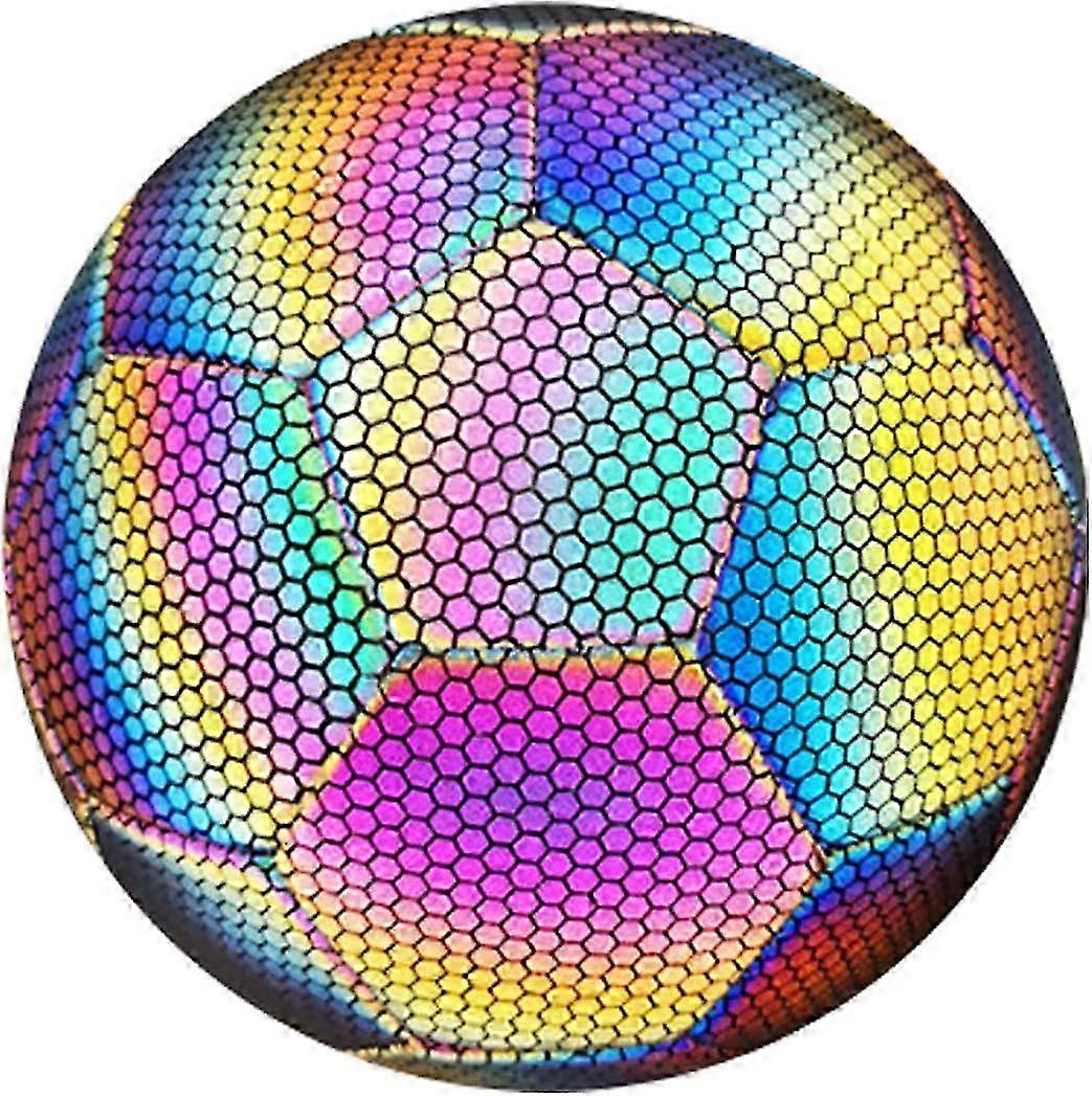 Pallone da calcio fosforescente taglia 4 e 5, palla luminosa per partite e allenamenti notturni