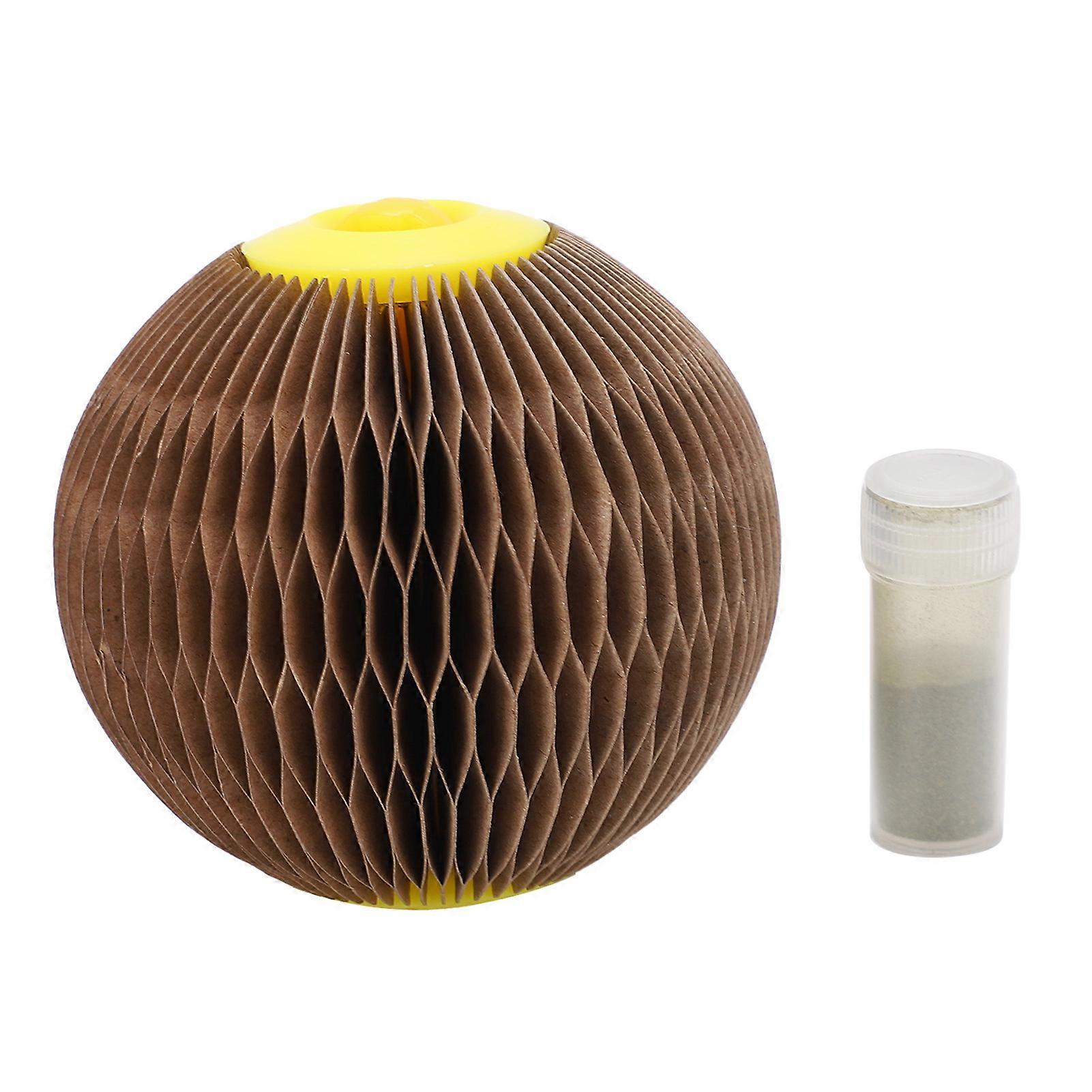 Catnip Scratcher Ball Indoor Catnip Refiilable Cat Scatcher Ball Corrugated Cat Scratcher Ball