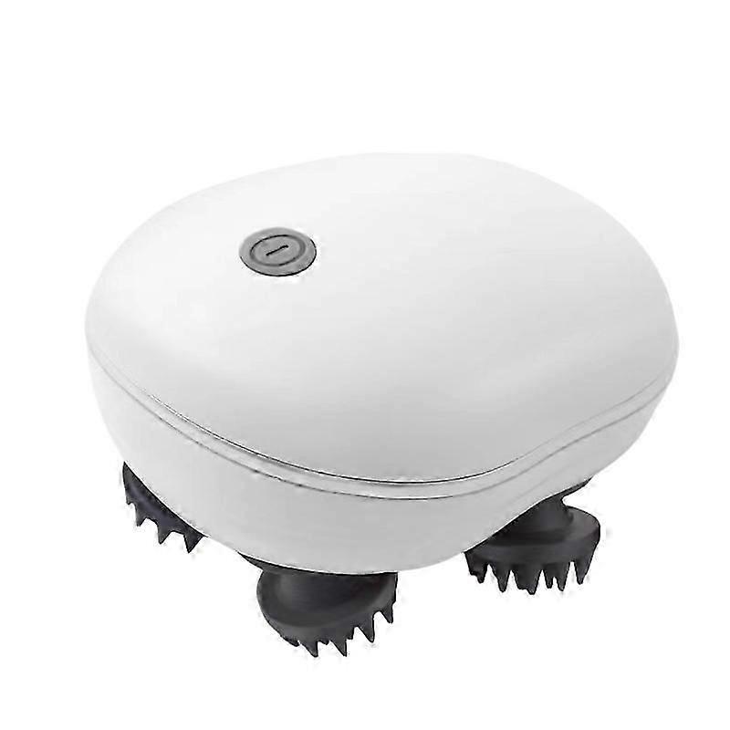 2個の赤外線頭皮マッサージャー4混練マッサージヘッドボディヘルスケアリラックスネックディープヘッド頭皮マッサージ混練振動装置