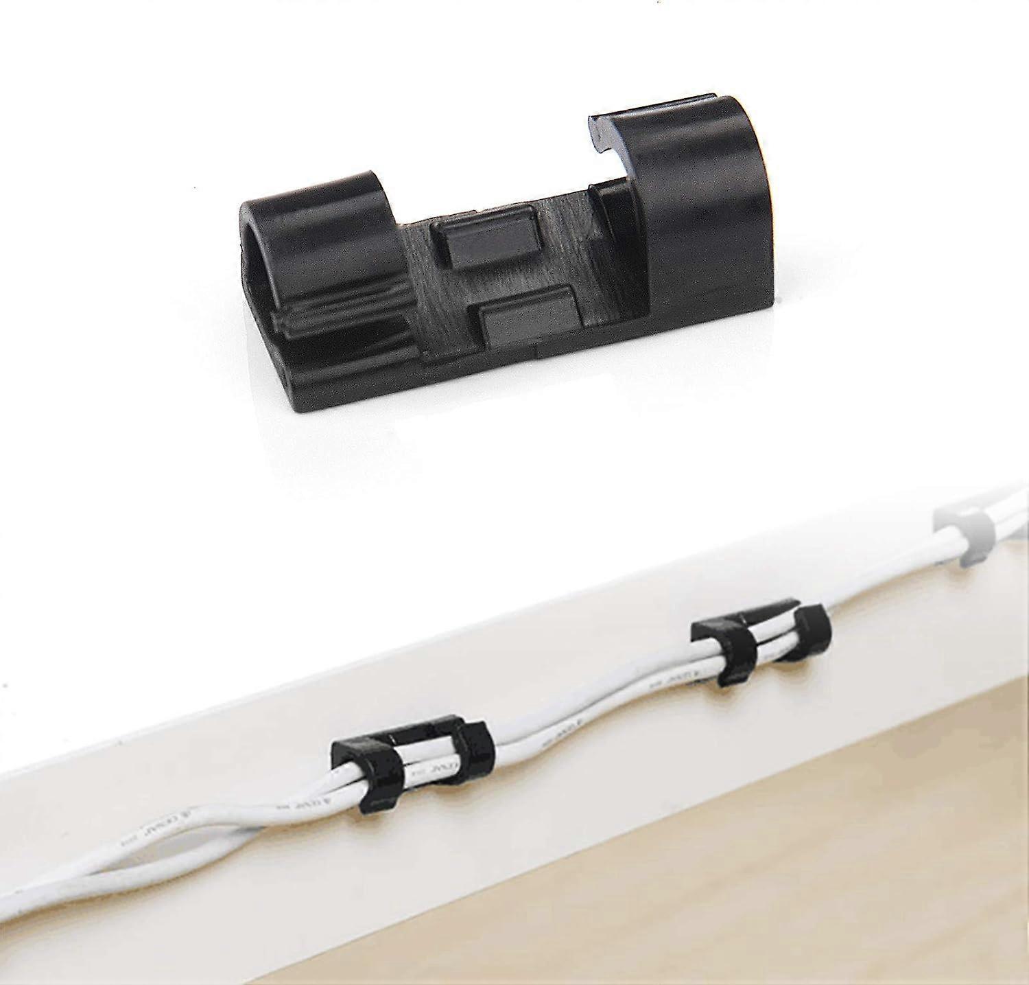 Self-Adhesive Cable Clips, Premium Pa66 Material, Wire Holder Organizer