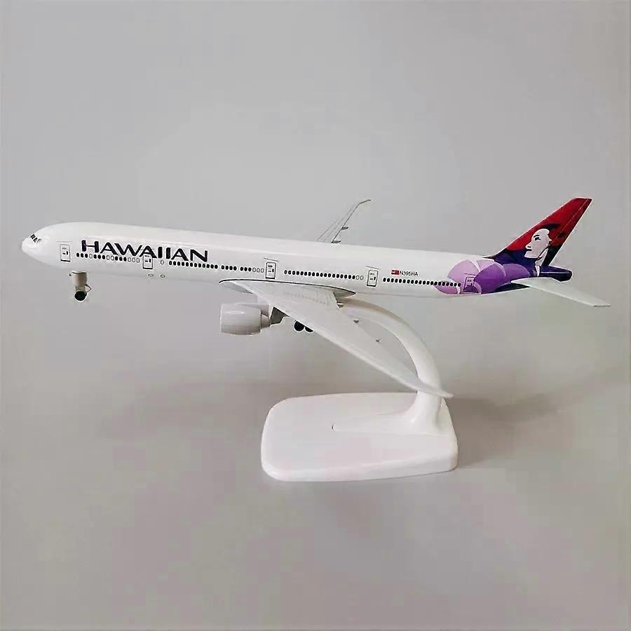 20CM Hawaiian B777 Airlines Alloy Airplane Model Toy Aircraft Plane kids toys for boys Collectible Display Gift