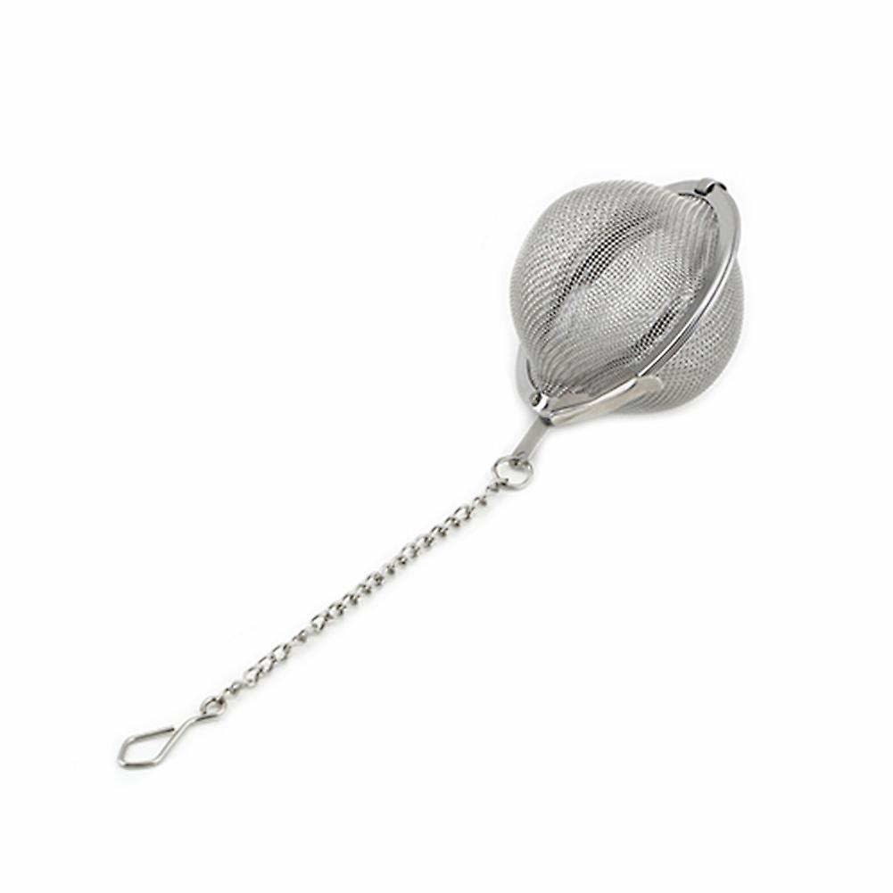Stainless Steel Infuser Strainer Mesh Tea Spoon Locking Spice Egg Shaped Ball