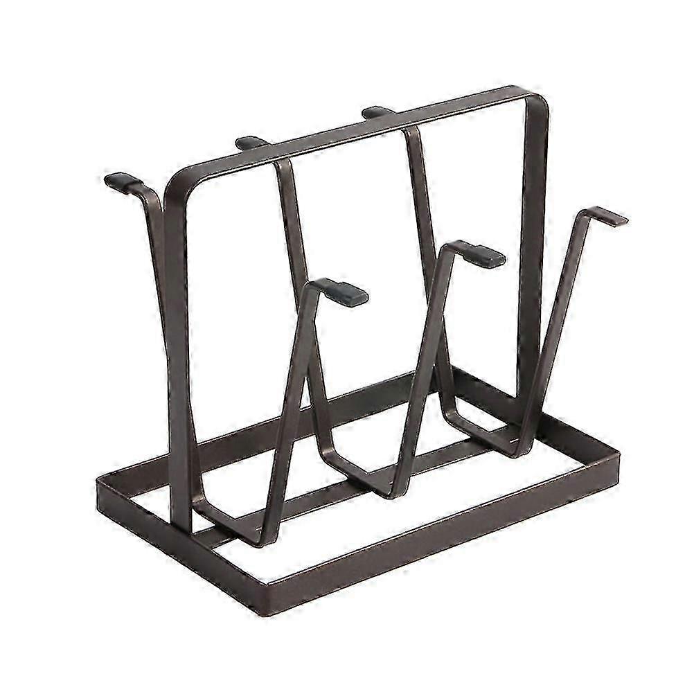 Wall Mounted Mug Tree Holder - Black Coffee Mug Rack for Shelving