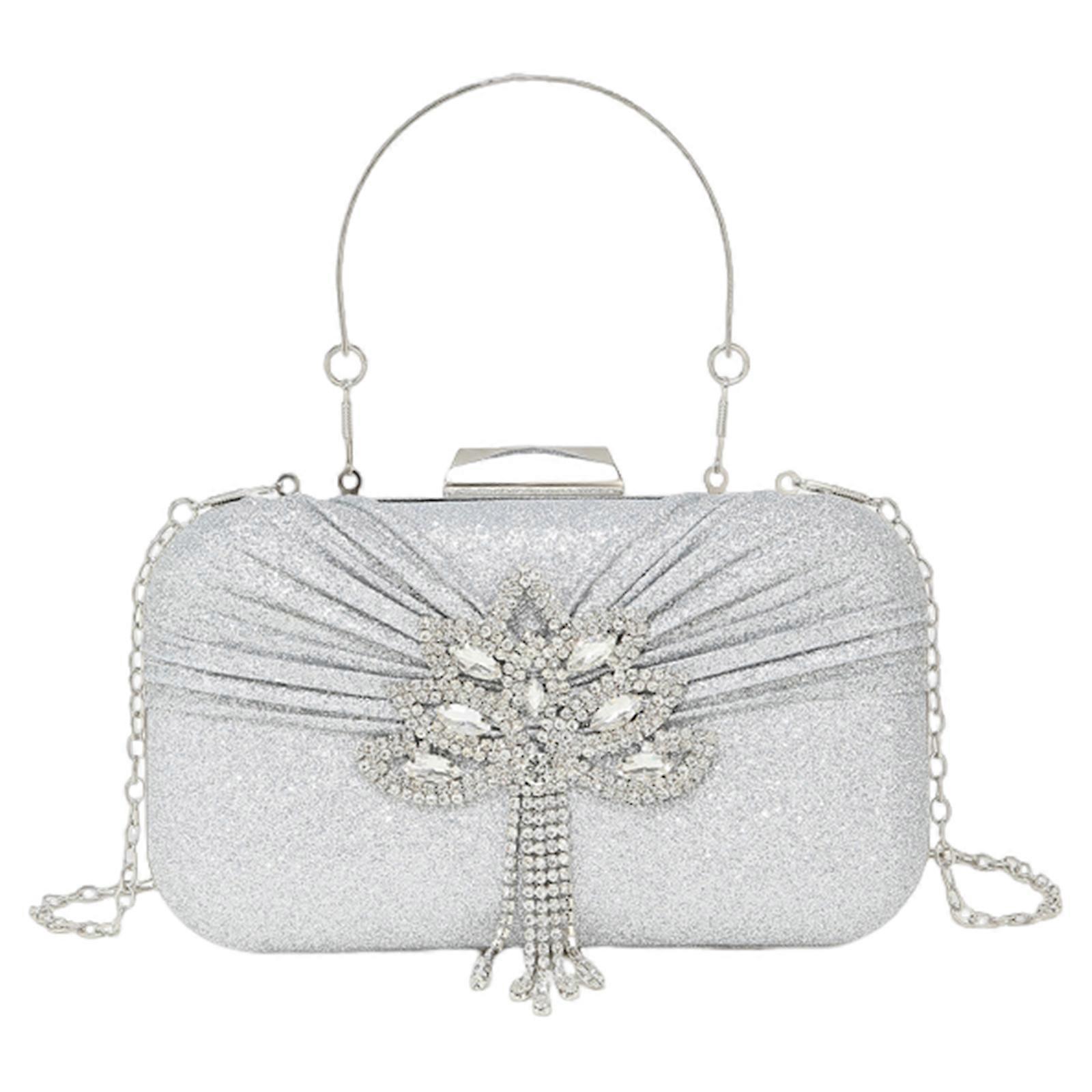 Borsa a tracolla alla moda Glitter Borsa da sera impreziosita borsa per le donne Perfetto festa di nozze discoteca