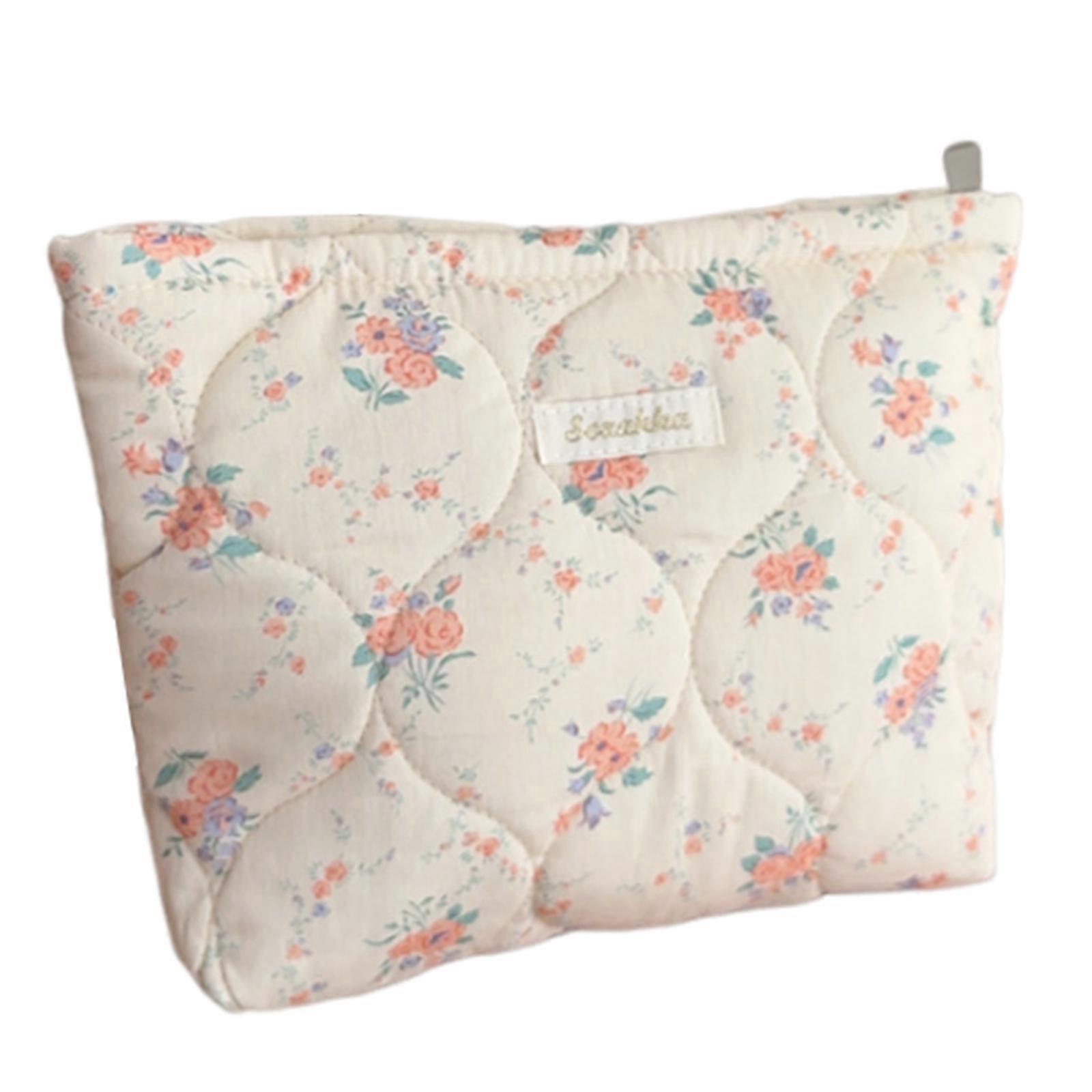 حقيبة مستحضرات التجميل مبطن حقيبة منظم ماكياج أكياس أدوات الزينة ذات السعة الكبيرة للعناية الشخصية حقيبة مكياج الجمال