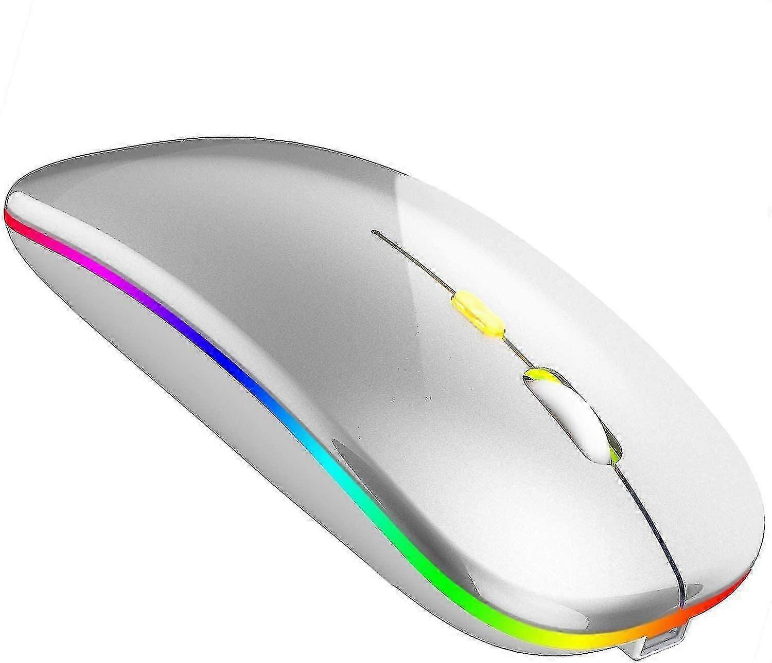 Bluetooth Mouse For Ipad Wireless Mouse For Macbook Air/mac/pc/laptop (silver)