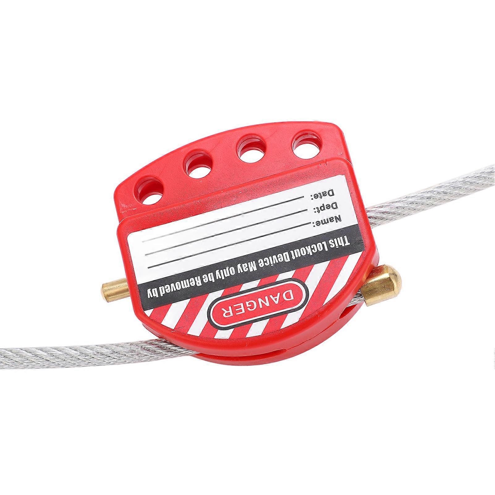Four-hole cable lock, high-security lockout and tagout kit, high temperature resistant