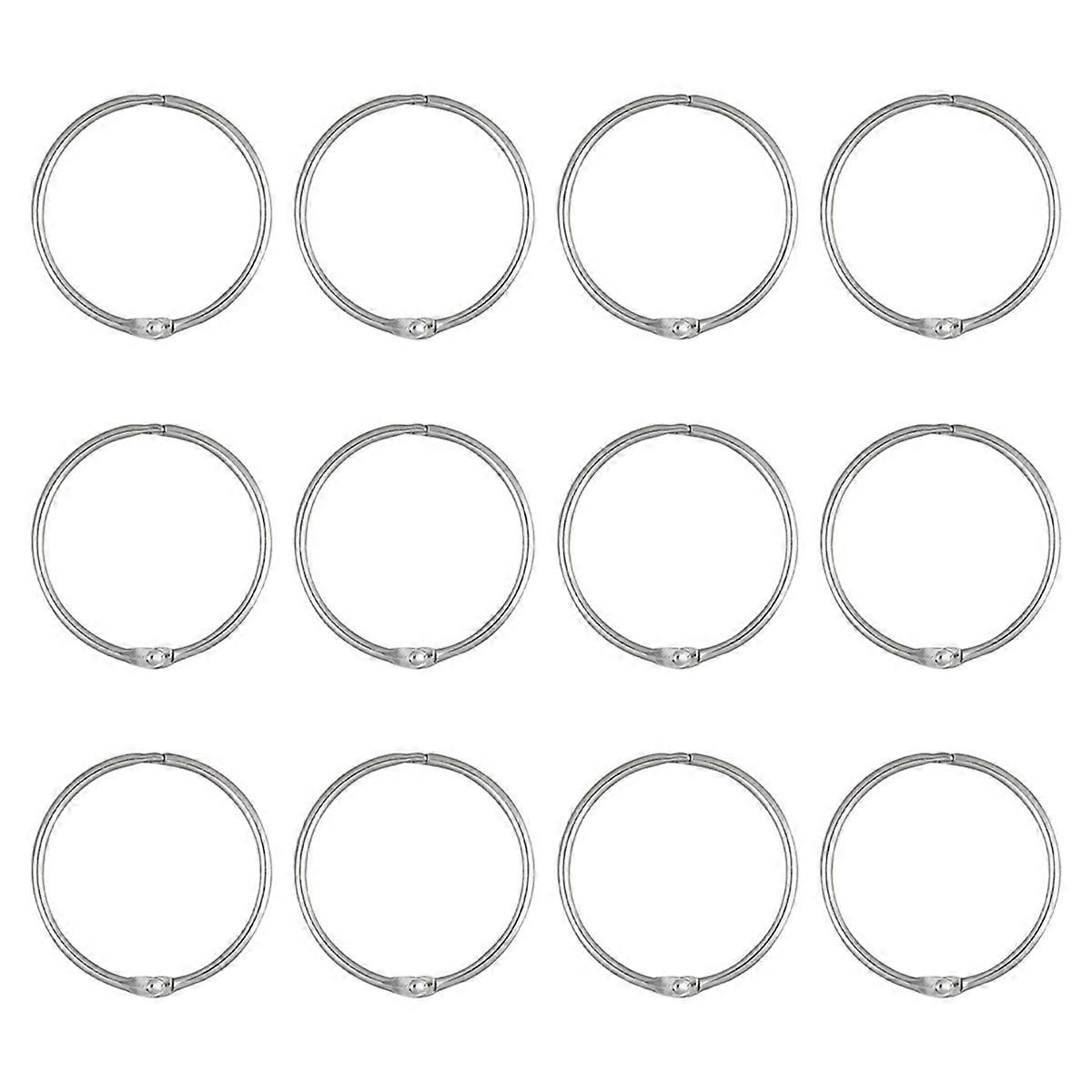 Shower Curtain Rings, Hooks Shower Curtain Rings Rust Proof, Anti-Drop Round Shower Rings for Curtai