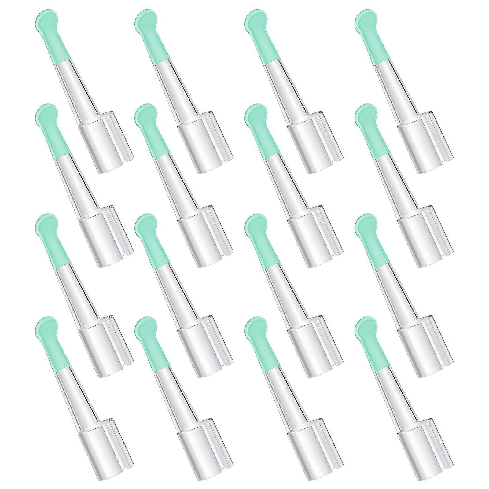 Replacement Ear Spoon Tips For Wax Removal, 16 Pcs, Long Size, Compatible With Ear Cleaner Kit