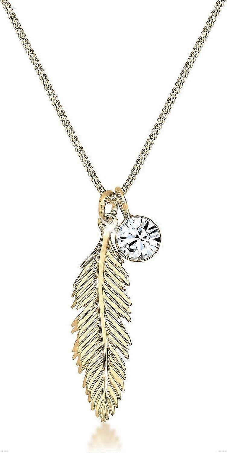 Women's Feather Pendant Necklace