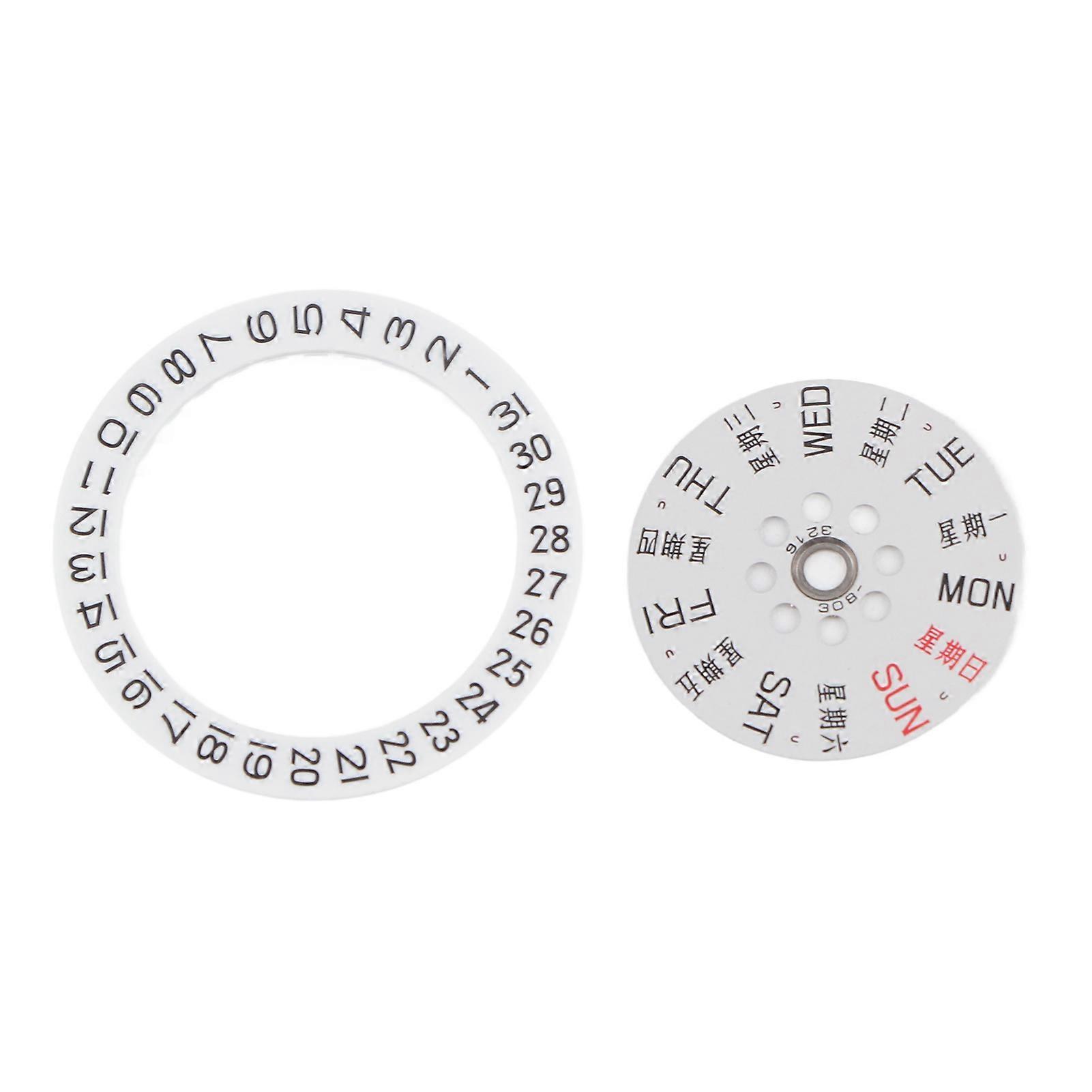 8200 Watch Movement Weekly Calendar Dial Set Spare Parts Watch Repair Accessory