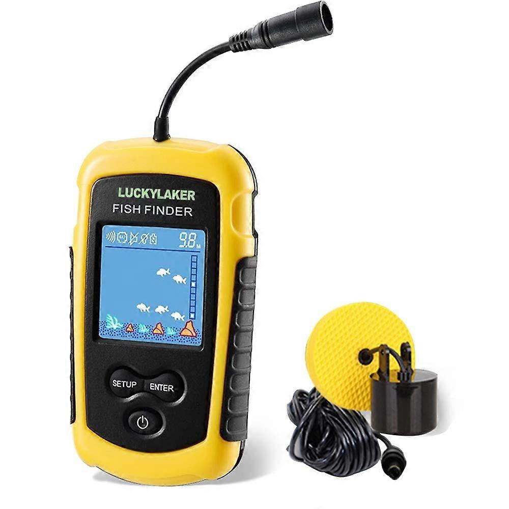 Kajak Handheld Fischfinder Angelboot Tiefenfischen Finder Display Sonar Fischfinder LCD Boot Kanu
