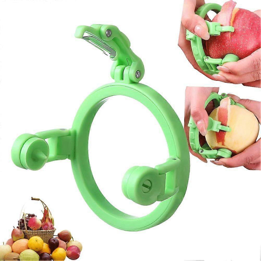 Handheld Peeler for Apples Pear, Peeling Machine for Fruits Tool, New Upgraded Fruit Peeler Not Hurt Your Hands, Foldable Manual Rotating Apples Pear