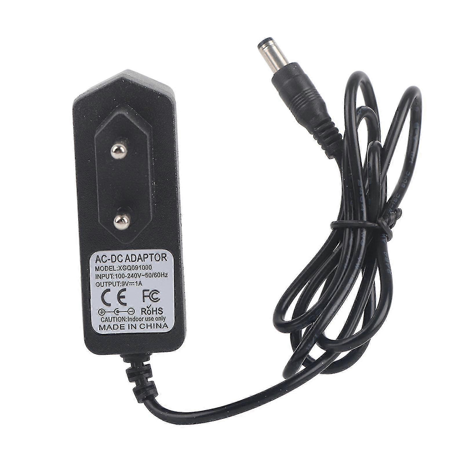 Universal 9v Ac/dc Power Adapter For Electric Guitar Single Effector 100240v (eu Plug)