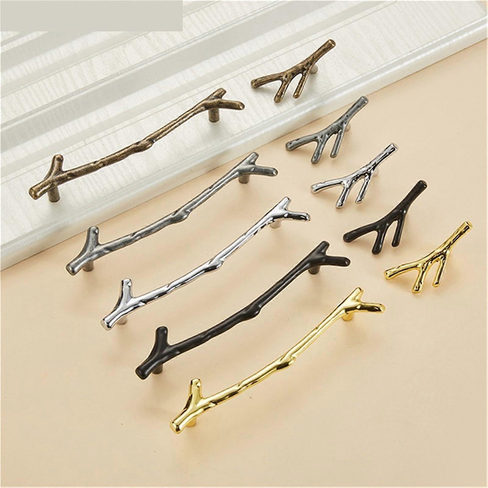 96mm 128mm Black Silver Bronze Kitchen Cabinet Handles Drawer Knobs Door Pulls Hardware 1Pc Black 6274-Single