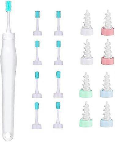 Ear Cleaner - Spiral with 16 Washable Tips White