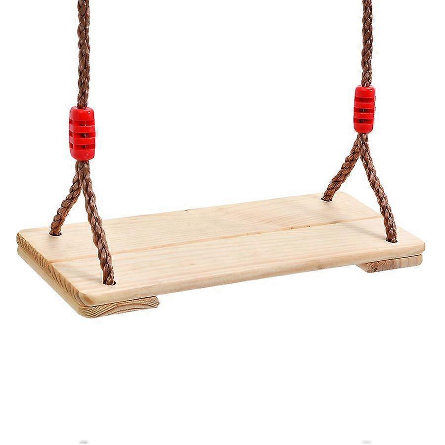 40*16*1.2cm Wooden Swing Swing Children Adults Wooden Swing Seat with Adjustable Ropes for Tree Indoor Outdoor Playground