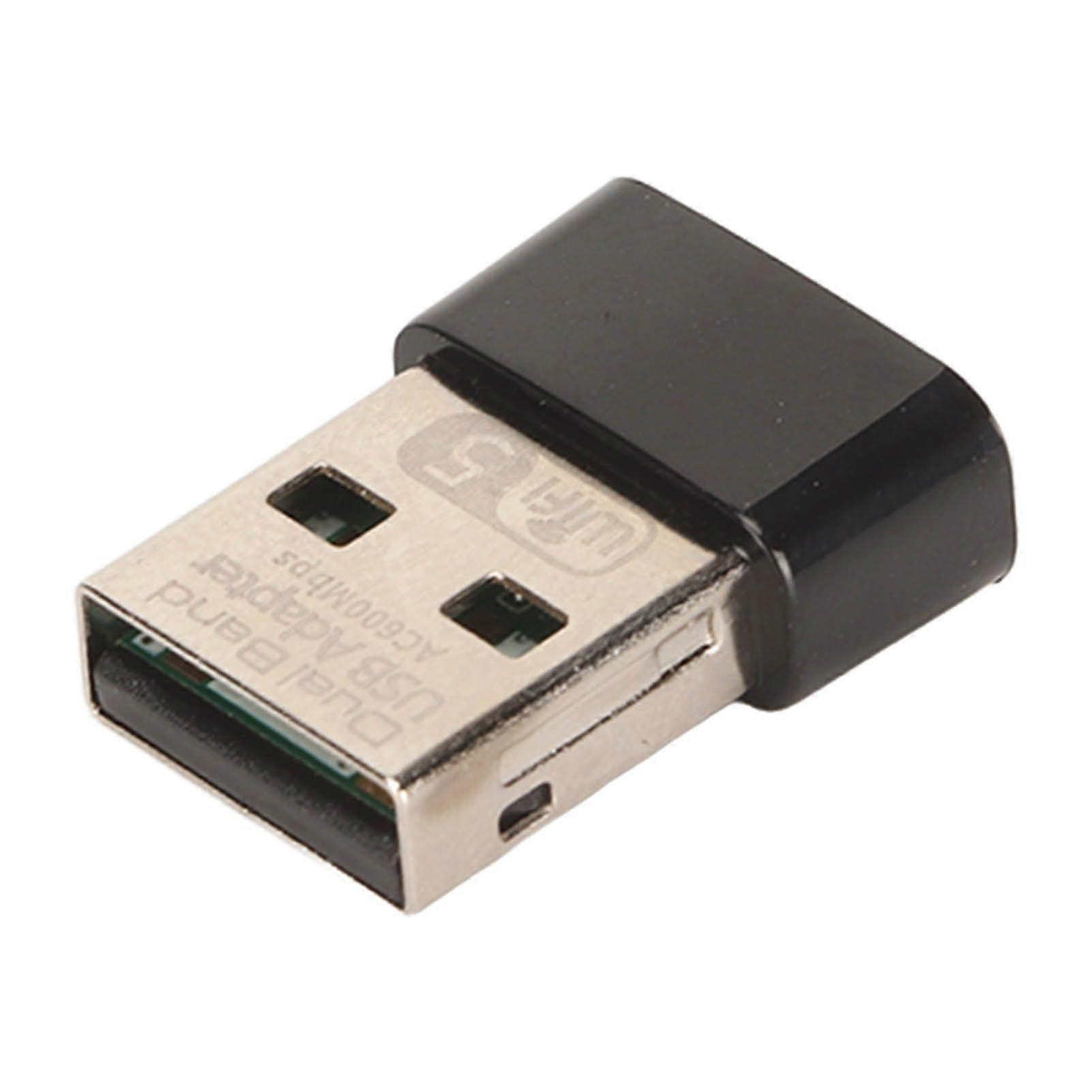WiFi Adapter USB 2.0 2.4G 5G Dual Band 600Mbps Signal Receiver for PC Laptop Computer