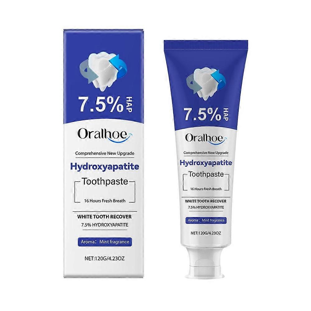 7.5% ハイドロキシアパタイト歯磨き粉、エナメル質保護および歯の強化用
