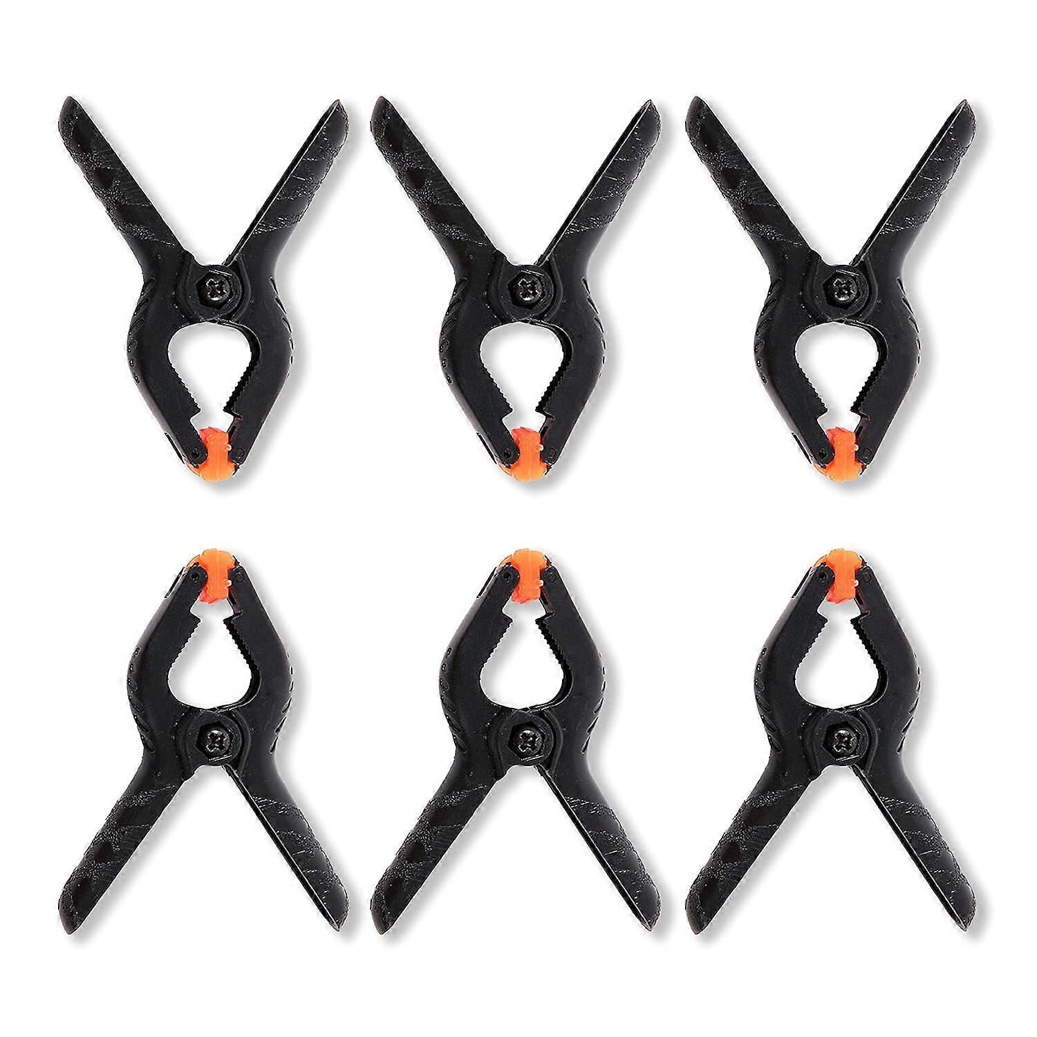 6 PCS Photography Backdrop Support Spring Clamp 4.3'/11cm for Background Muslin, Canvas