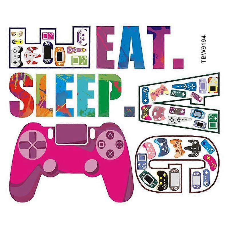 Creative Game Controllers Vinyl Wall Decal Removable Decor Boy Bedroom Playroom