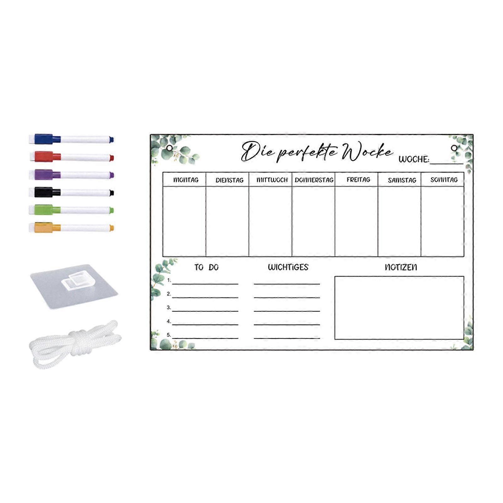 Dry Erase Board Weekly Planning Board Message Panel Planner Board Calendar