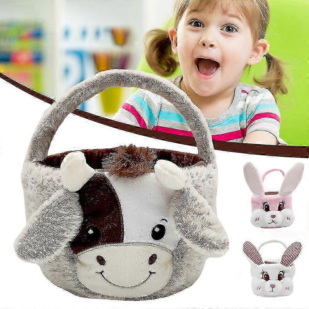 Cow Easter Basket Plush Cow Easter Basket Plush Doll