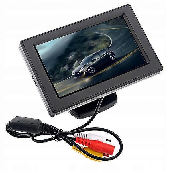 4,3 Inch Car Lcd Monitor With 2 Av Inputs And Removable Sunshade For