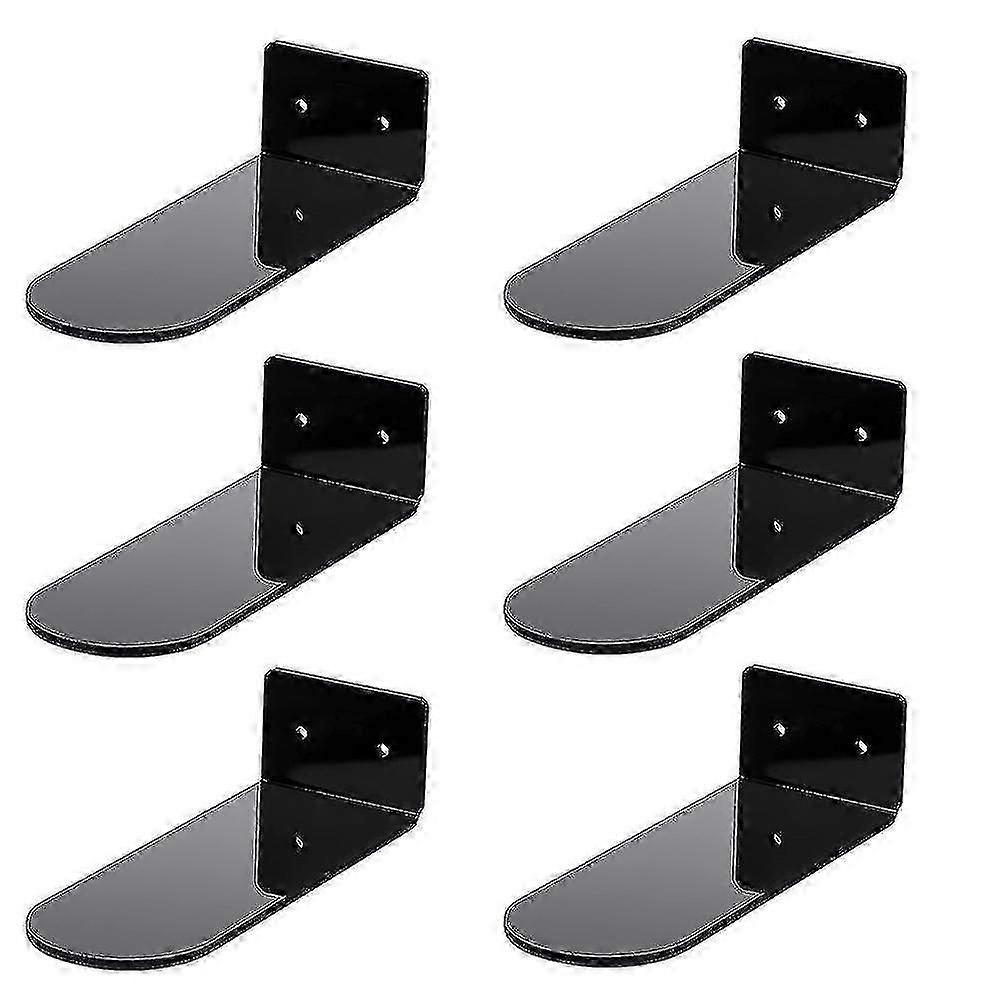 Wall Mounted 6 Pack Floating Shoe Shelves Ideal for Sneaker Collection Display