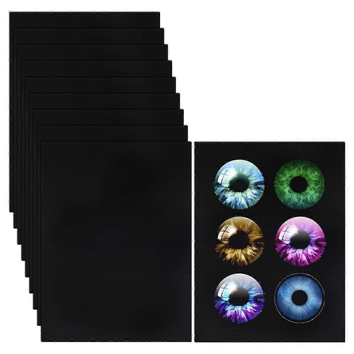 10Pcs Fursuit Eye Mesh,11.8x8.6 Inch Black Costume Eye Net,B
