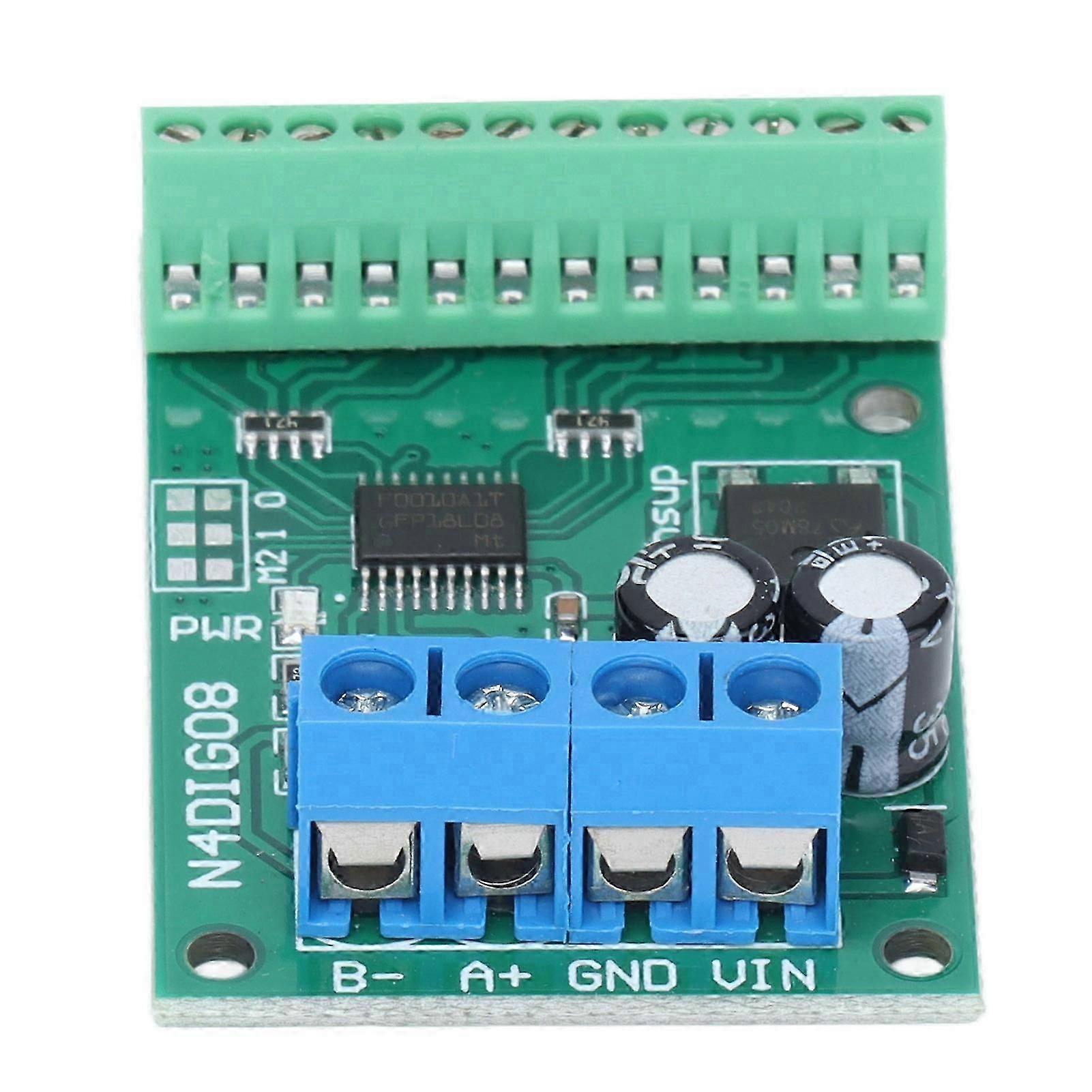 Input Output Control Module 8 Channel 9600BPS RS485 TTL Controller Board N4DIG08With Terminal
