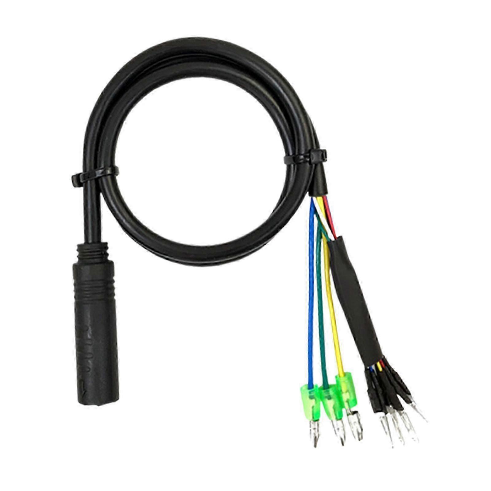 Electric Bicycle Motor Extension Wire 9 Pin Sturdy Modification Easy to Install Multiuse Power Adapter Cable Accessories-size:130cm