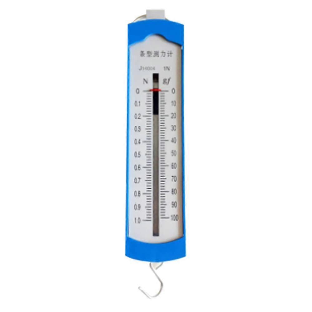 Stainless Steel Panel Spring Balance Scale Range 5N Acrylic Body SShaped Hook Mechanical Experiment Instrument for Labs Teaching Activities 1Pcs