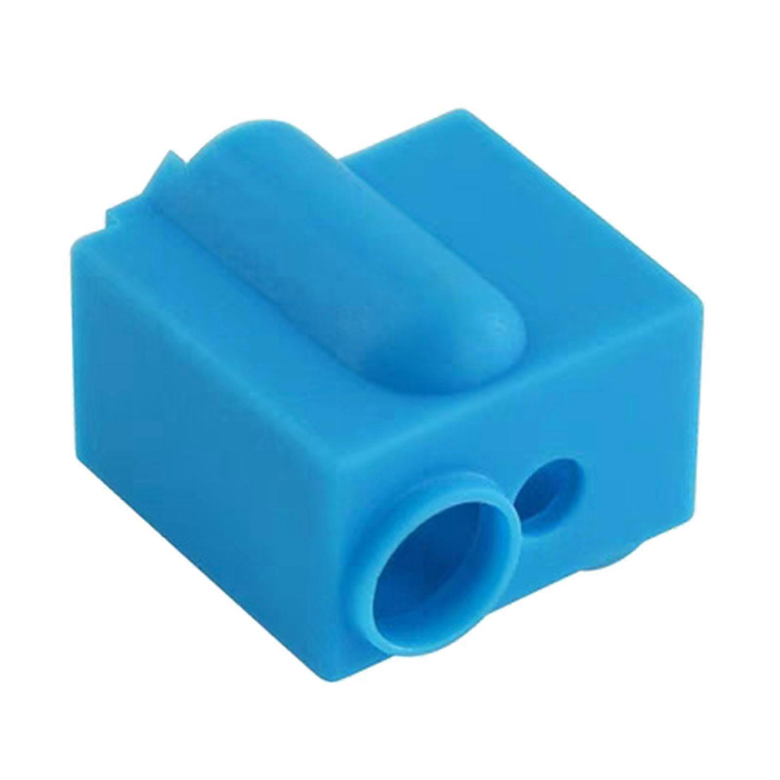 1 pc הר געש בלוק מחומם שקע סיליקון עבור מקרה extruder אלומיניום hotend כיסוי 3D חלקי מדפסת שרוול סיליקון כחול