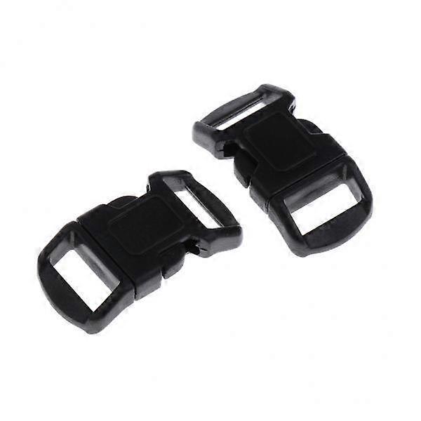 3x 20 Pieces Plastic Colorful Contoured Side Release Buckle Webbing Size 10mm