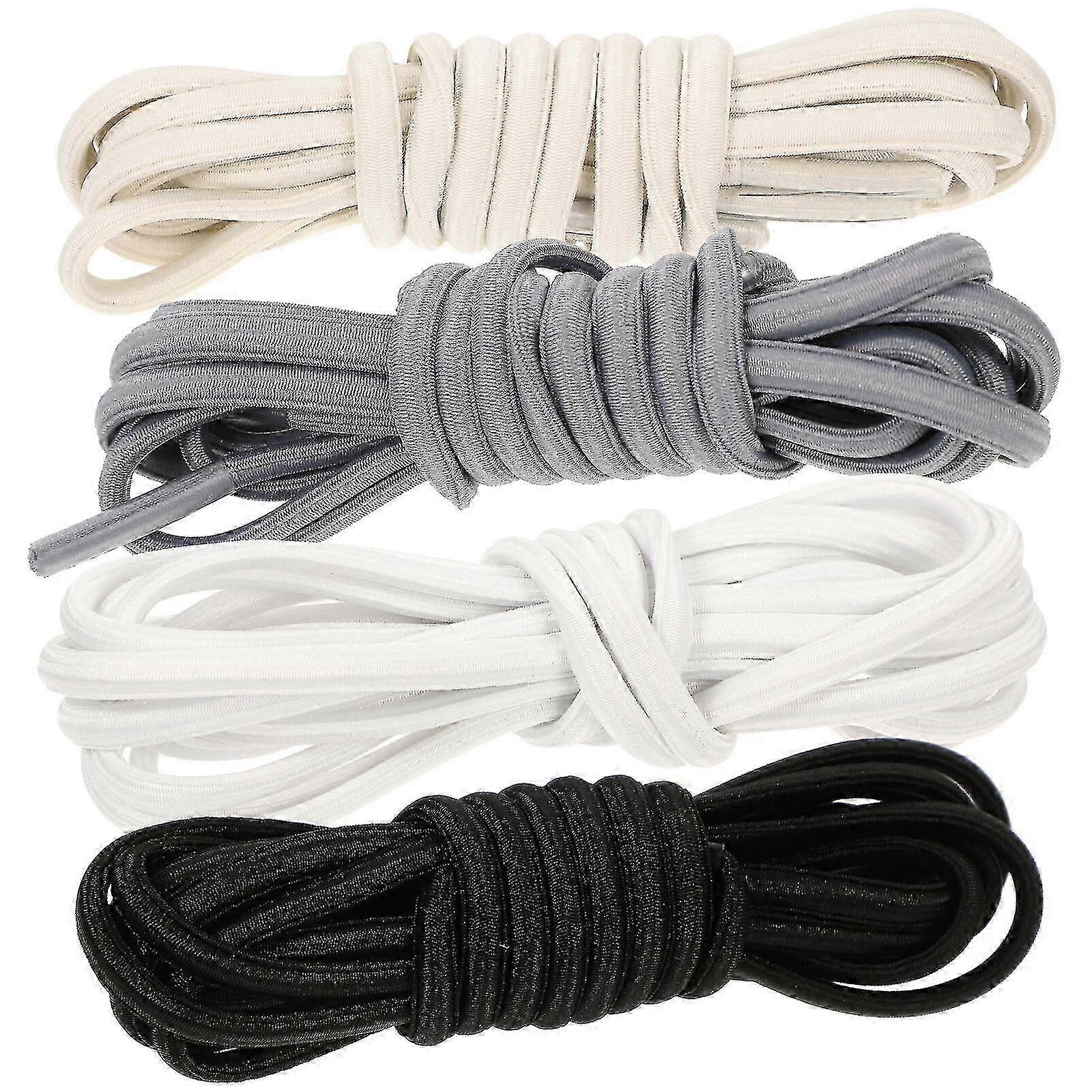 4 Pairs Sneakers Shoelaces No Tie Sports Shoelaces Tieless Shoelaces For Adults