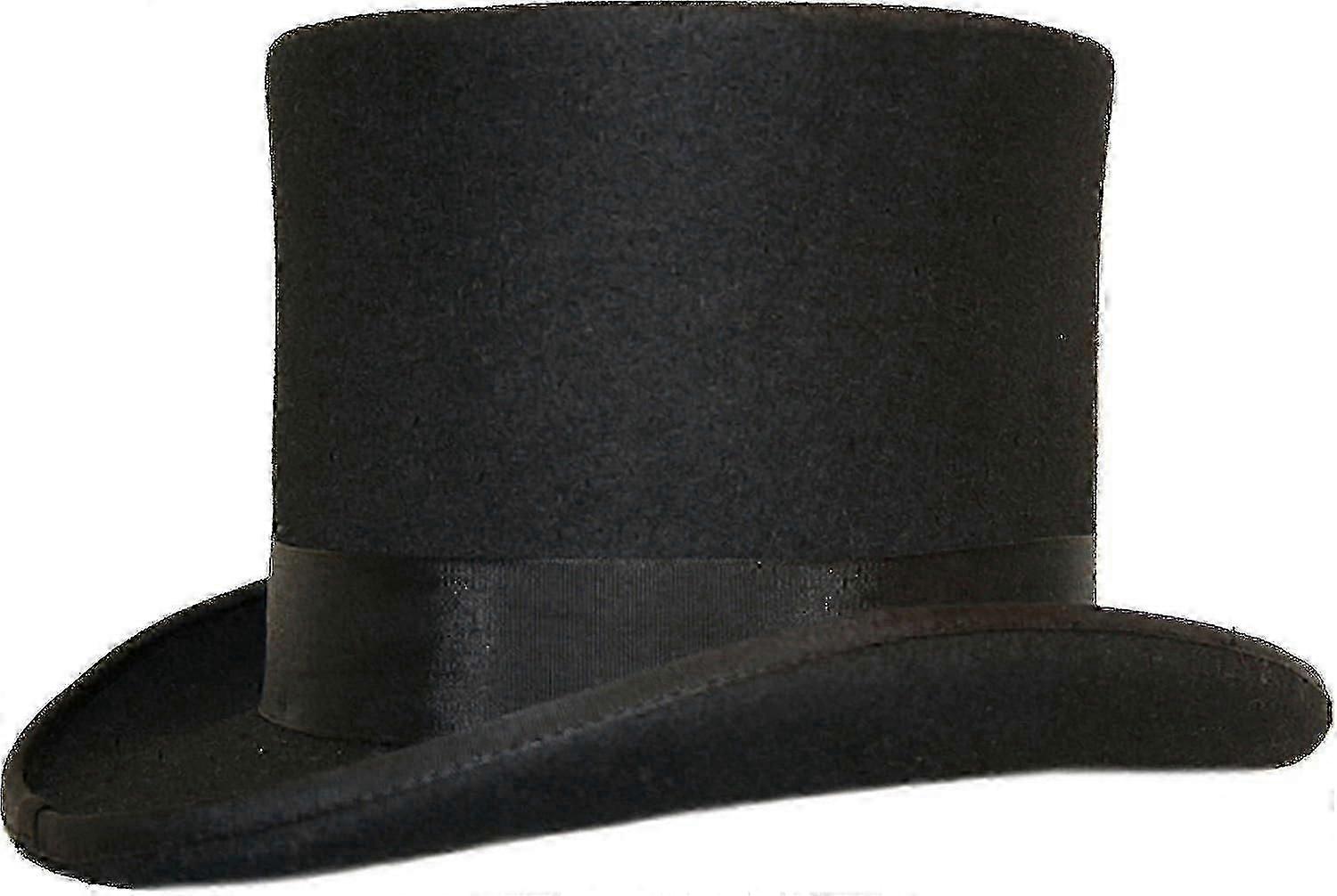 Cappello a cilindro in lana fatto a mano foderato in raso piccolo a xxl-