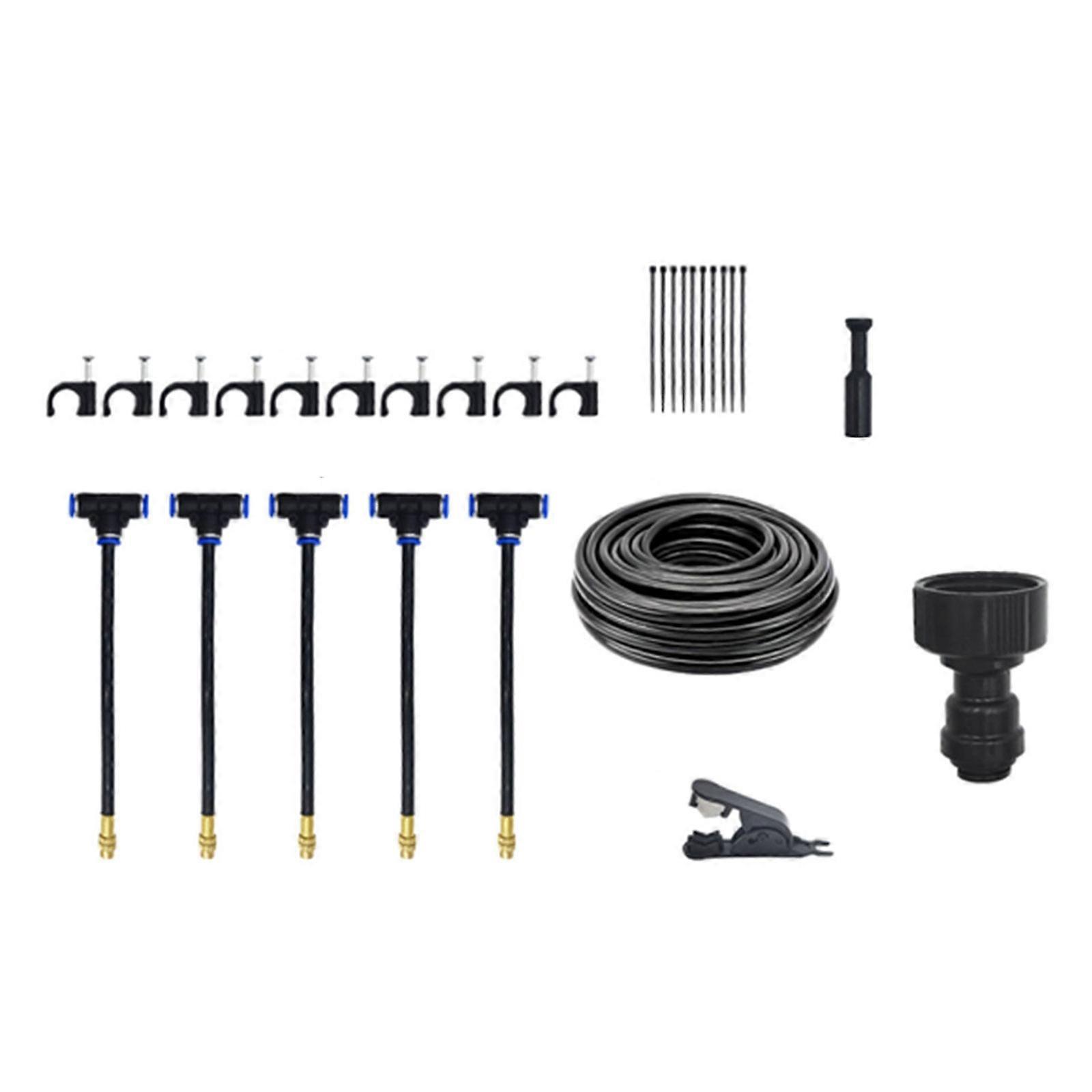 Garden Dripping System Automatic Garden Watering System with 360 Degree Bending Dropper Atomizing Nozzle Dripping