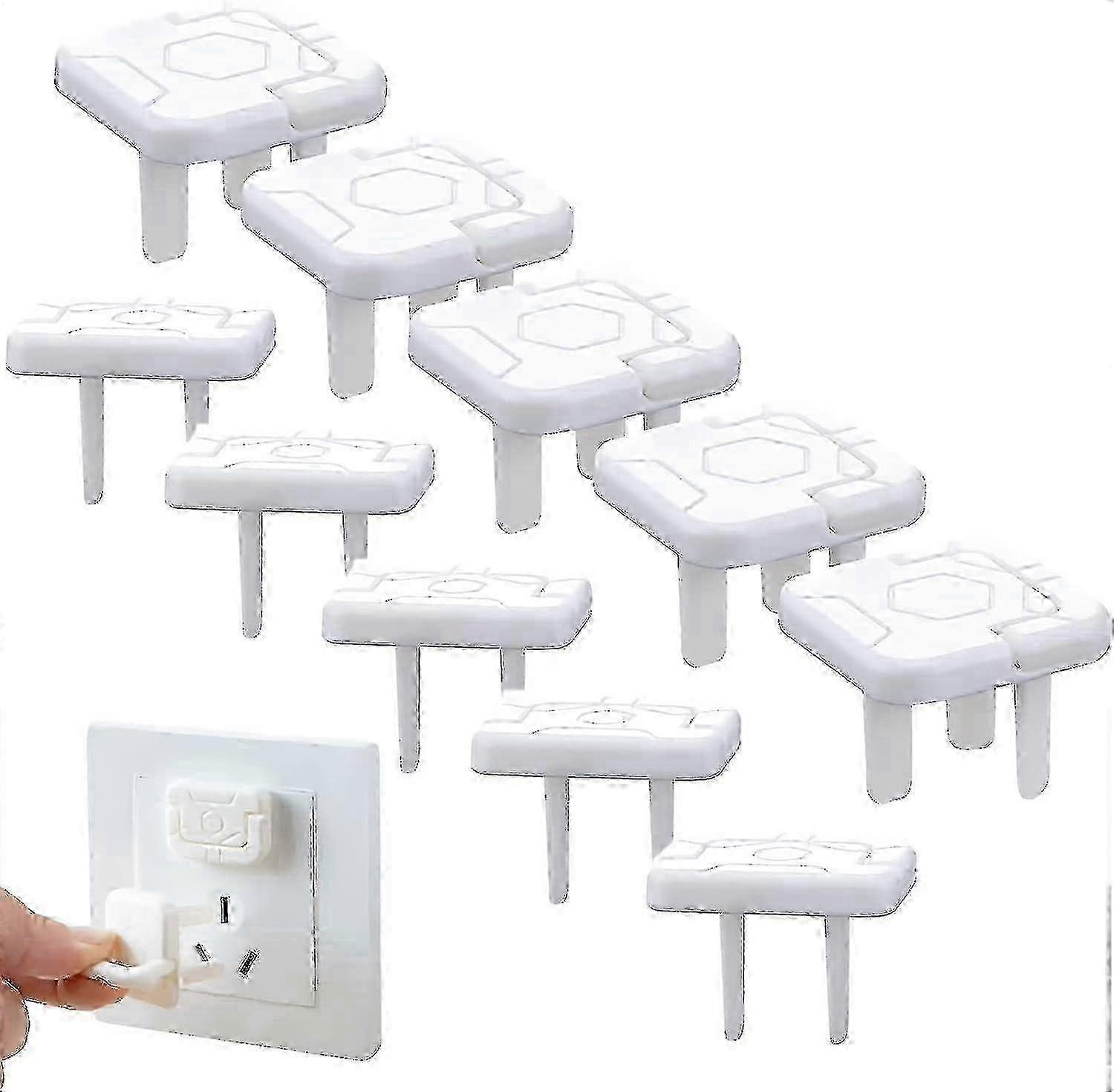 Baby Safety Plug Socket Covers - 30 Pack White Socket Protectors