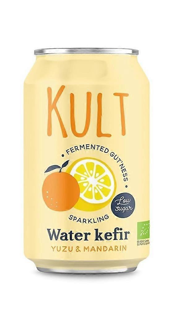 KULT 开菲尔水、开菲尔、柚子和柑橘有机 330 毫升罐装