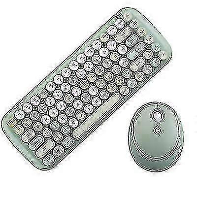 Wireless Keyboard And Mouse Set, Rainbow Keycap Retro Punk Style, For Computer Notebook Office