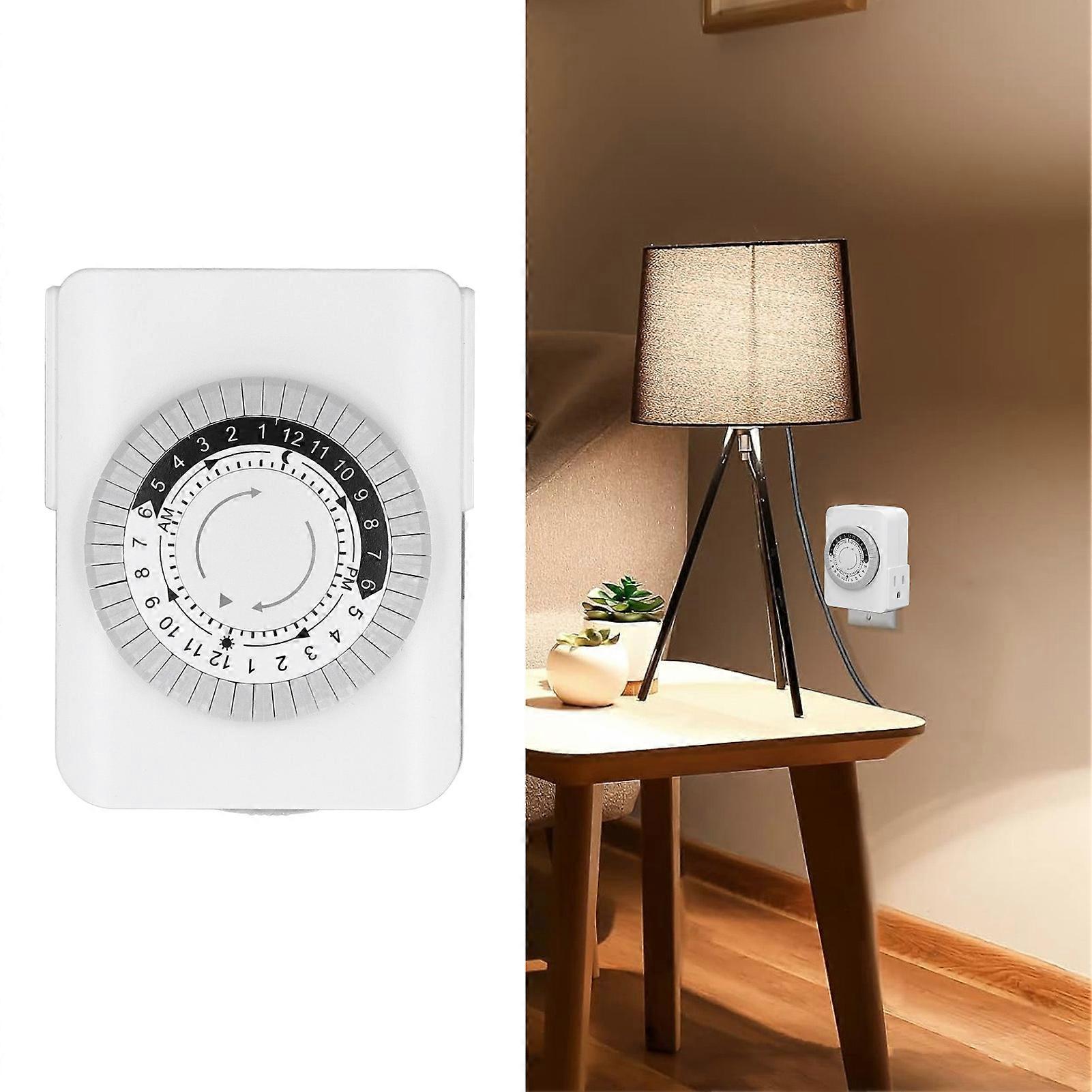 Smart Timer Plug 24 Hour Cycle Electronic Intelligent Timing Socket Switch Countdown Timer Outlet for Home Office 