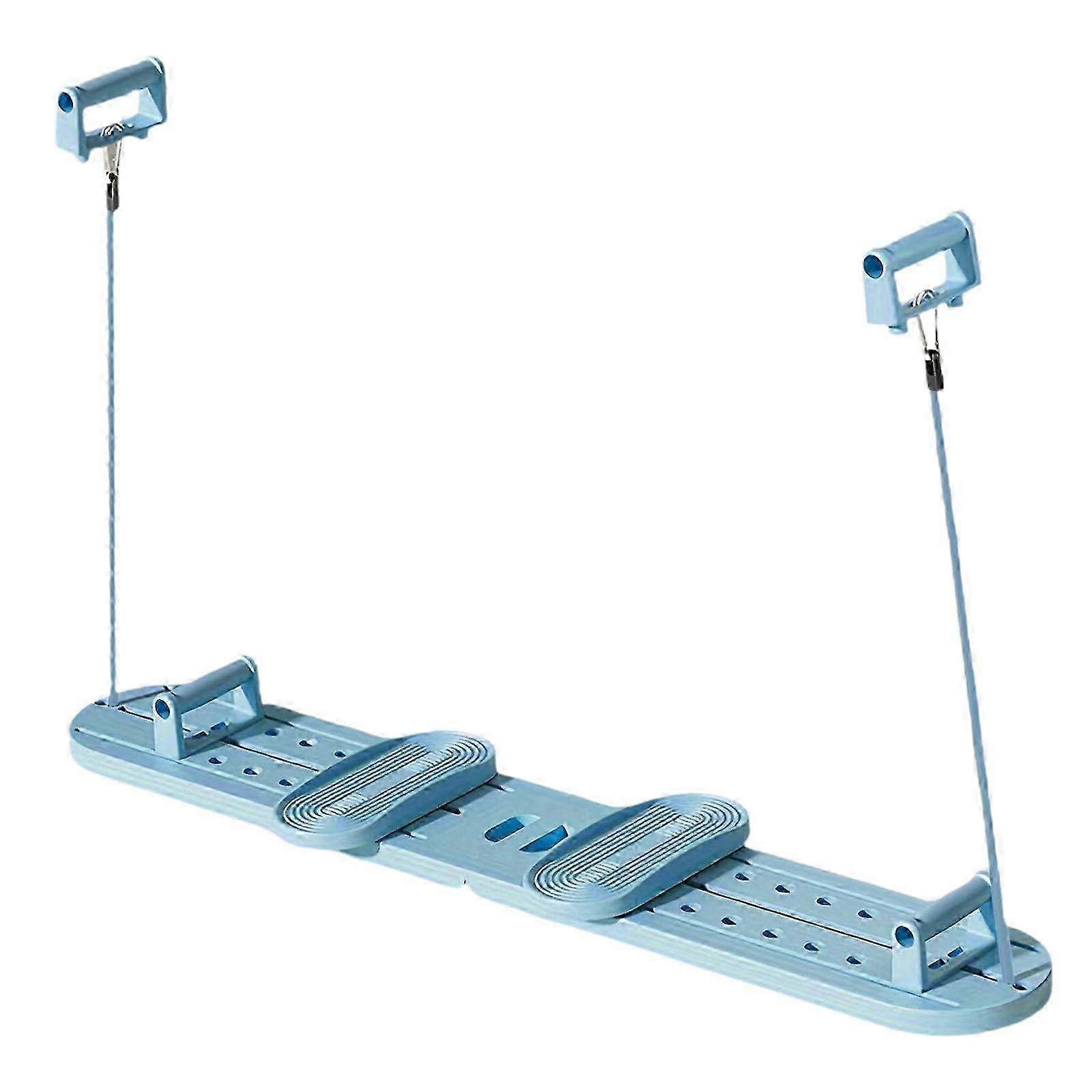 Support de pompe d’entraînement abdominal avec bandes de résistance pour une utilisation à domicile en bleu