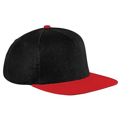 Beechfield Unisex Original Flat Peak Snapback Cap (Pack of 2)