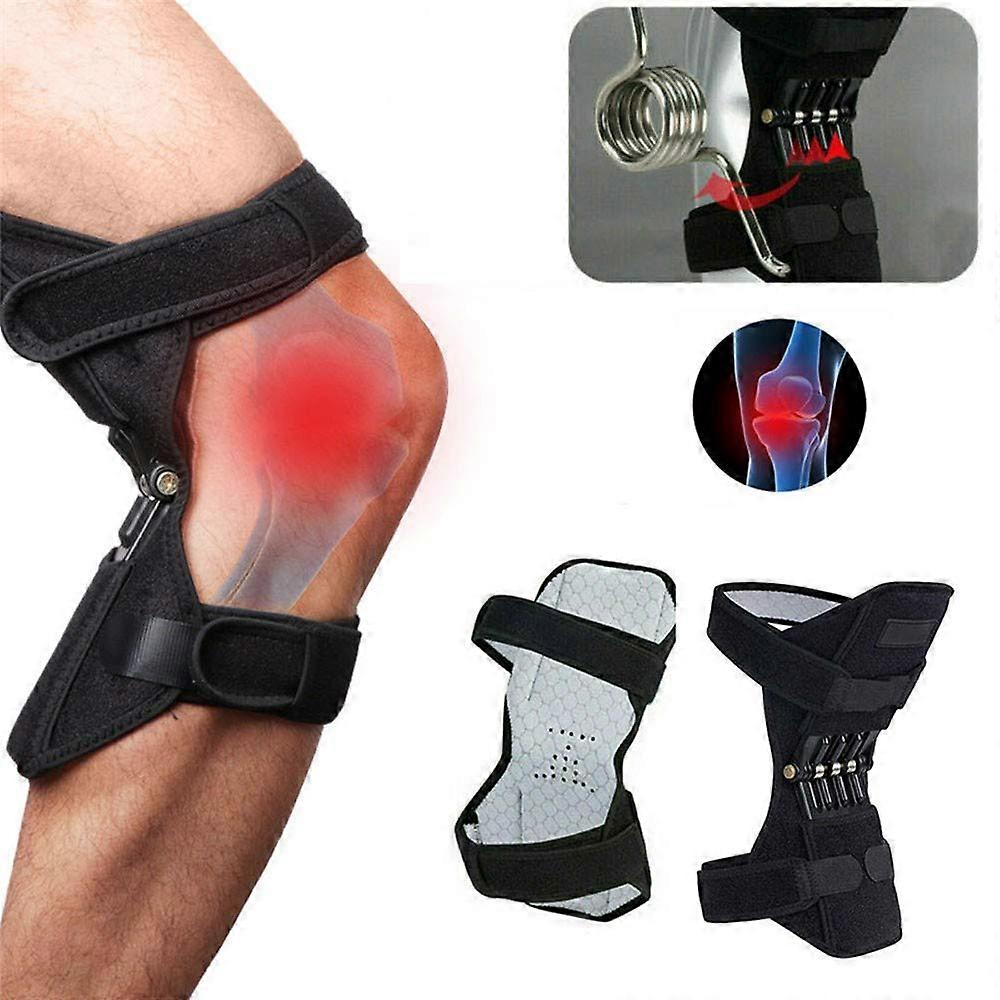HUWAI-F Joint Support Knee Pads for Joint Pain Relief, Strong Rebound Spring Force, One Size Fits All for Sports and Climbing