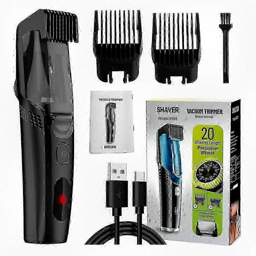 ماكينة تشذيب اللحية الفراغية القابلة لإعادة الشحن للرجال مع مشط قابل للتعديل (1-20 مم) ، IPX6 شارب مقاوم للماء وماكينة تشذيب اللحية الخفيفة ، ماكينة قص الشعر اللاسلكية BD
