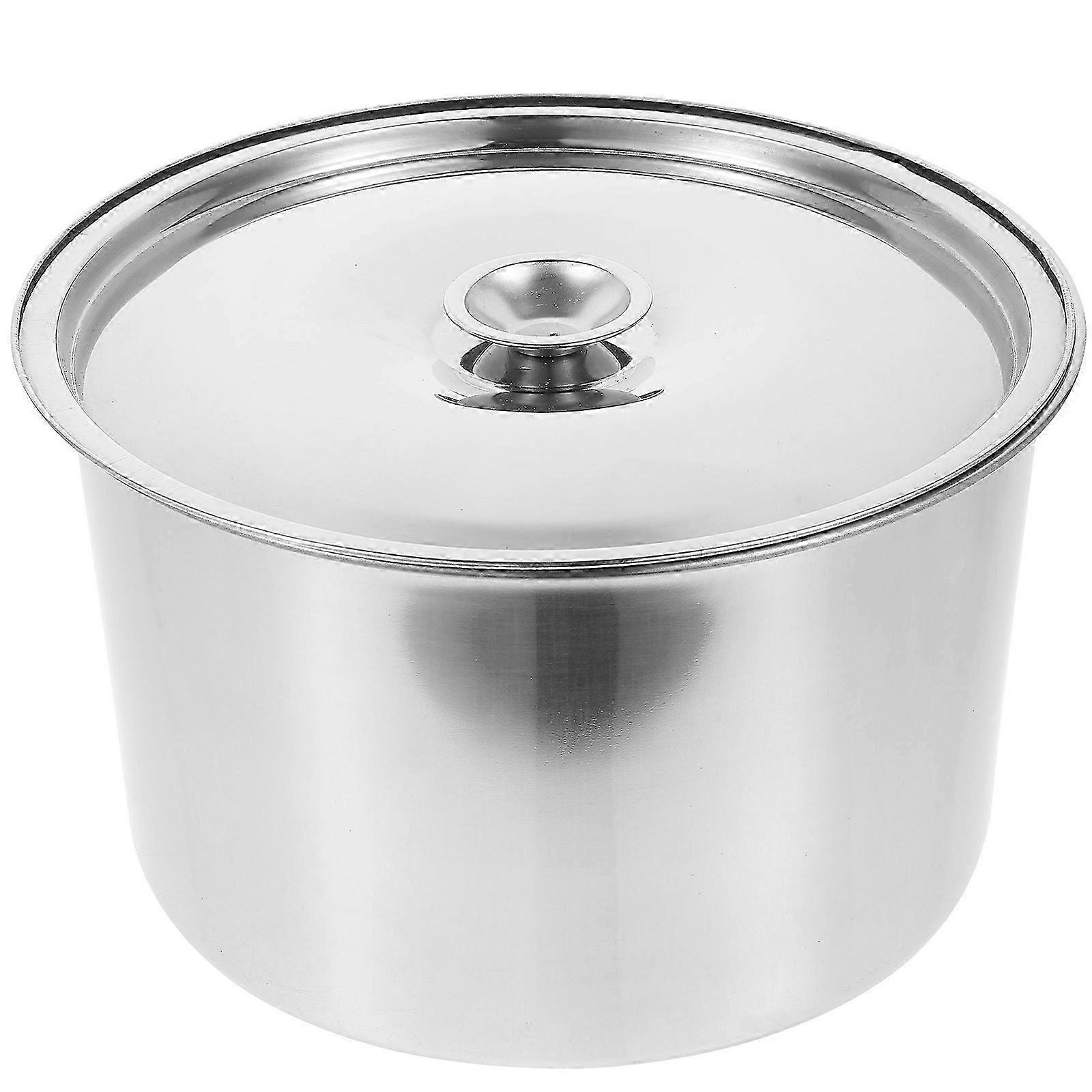 Ciotola per insalata con coperchio - 22x22x13cm Contenitore in argento