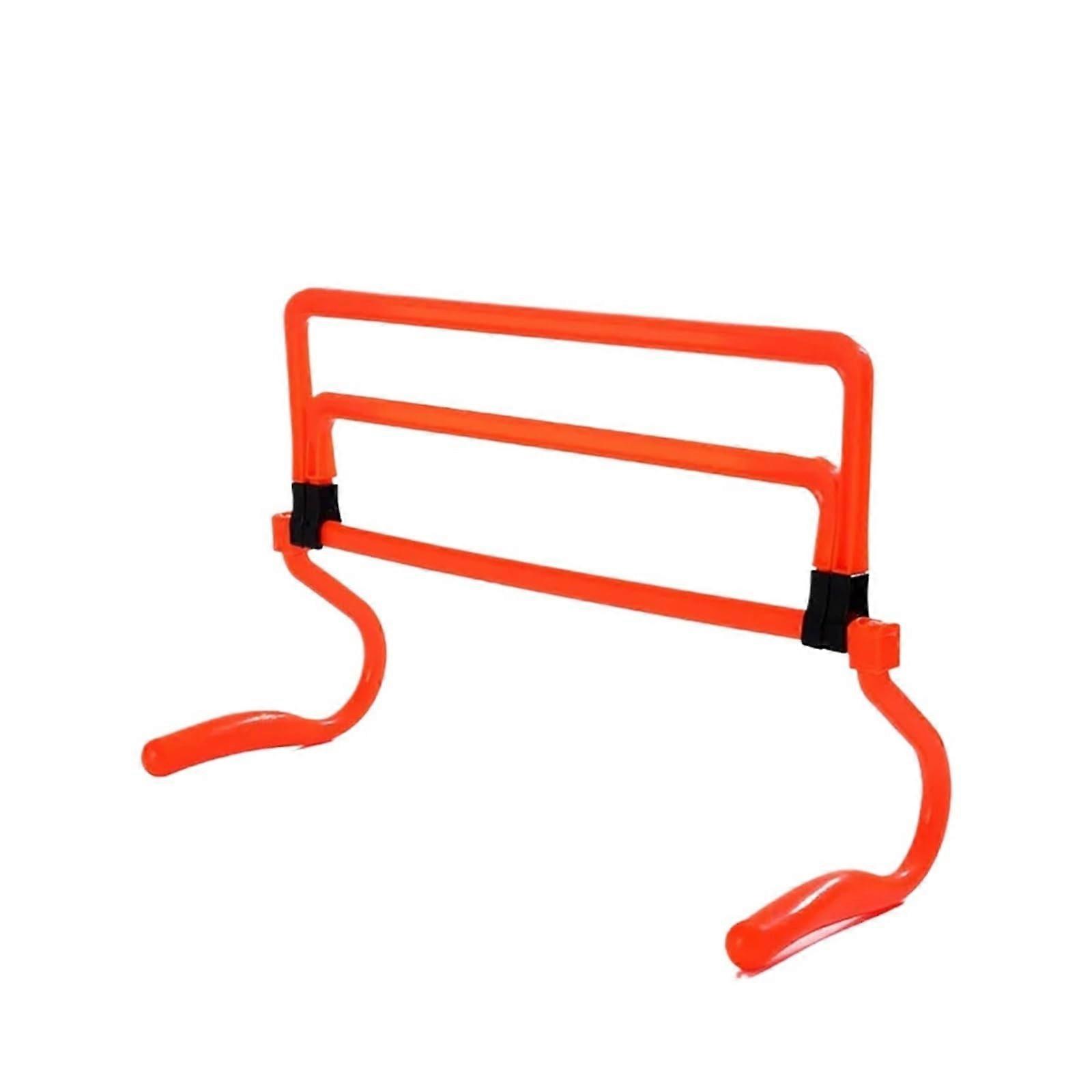 Training Hurdles 6PCS Adjustable Agility Ladder Hurdle Cylinder Soccer Obstacle Rack Football Training Equipment Orange