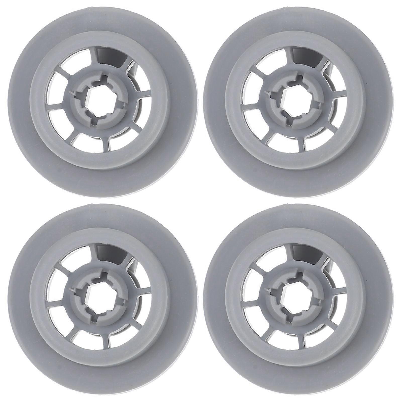耐久性のあるプラスチック製食器ラック交換用の 4 個の食器洗い機ローラー ホイール修理キット – 簡単な取り付け、食器洗い機用の信頼性の高いキャスター ホイール部品